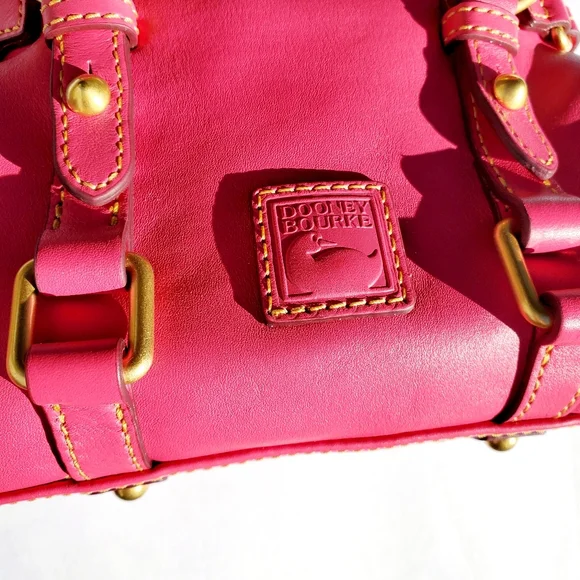 Dooney & Bourke Florentine Nano Satchel Fuchsia EUC - Picture 5 of 12
